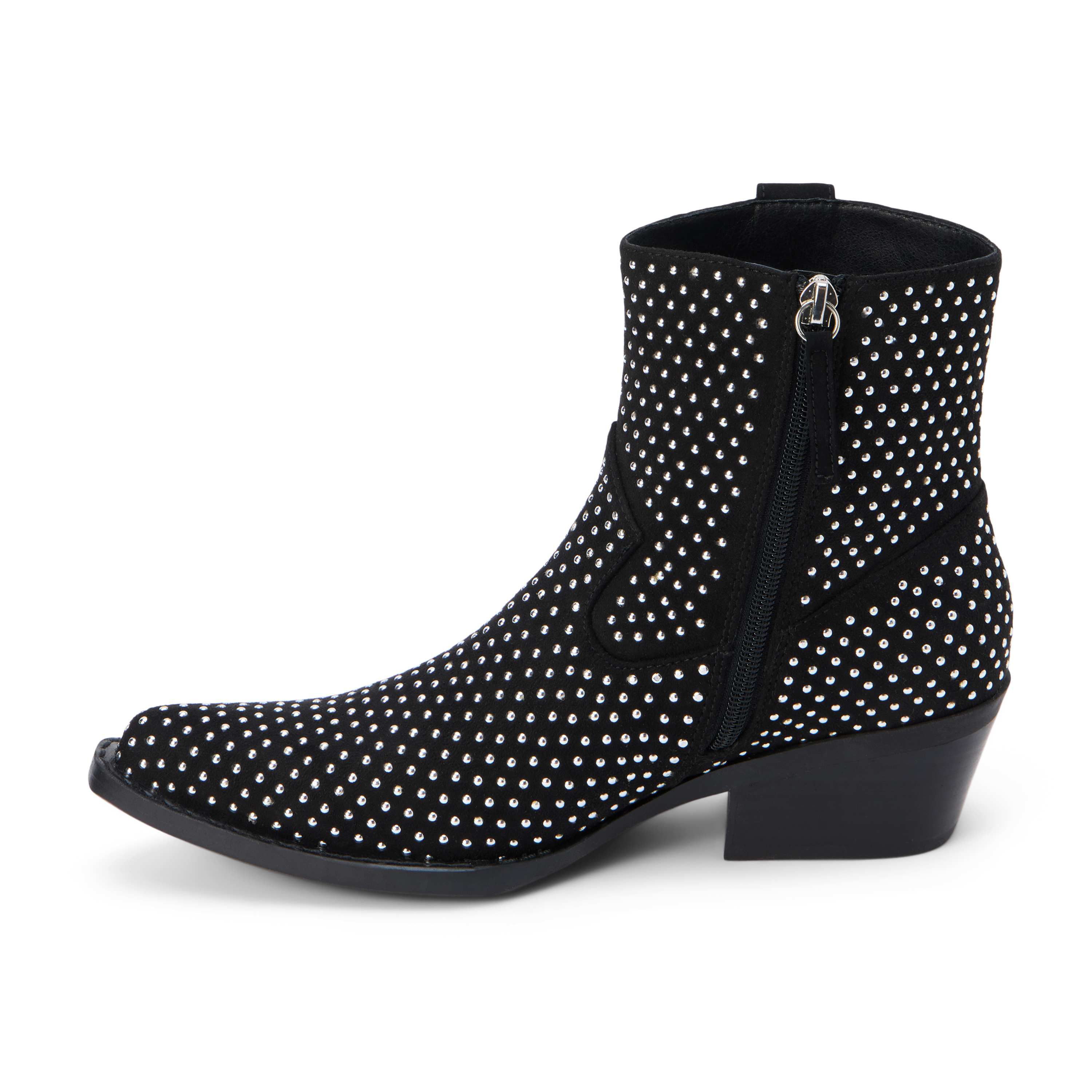 Vegan, western inspired ankle boot with stud detail.