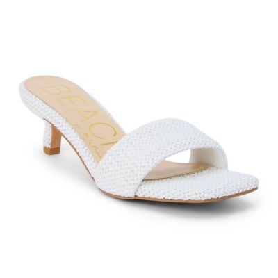 Beach Women's Vegan, single band kitten heel sandal