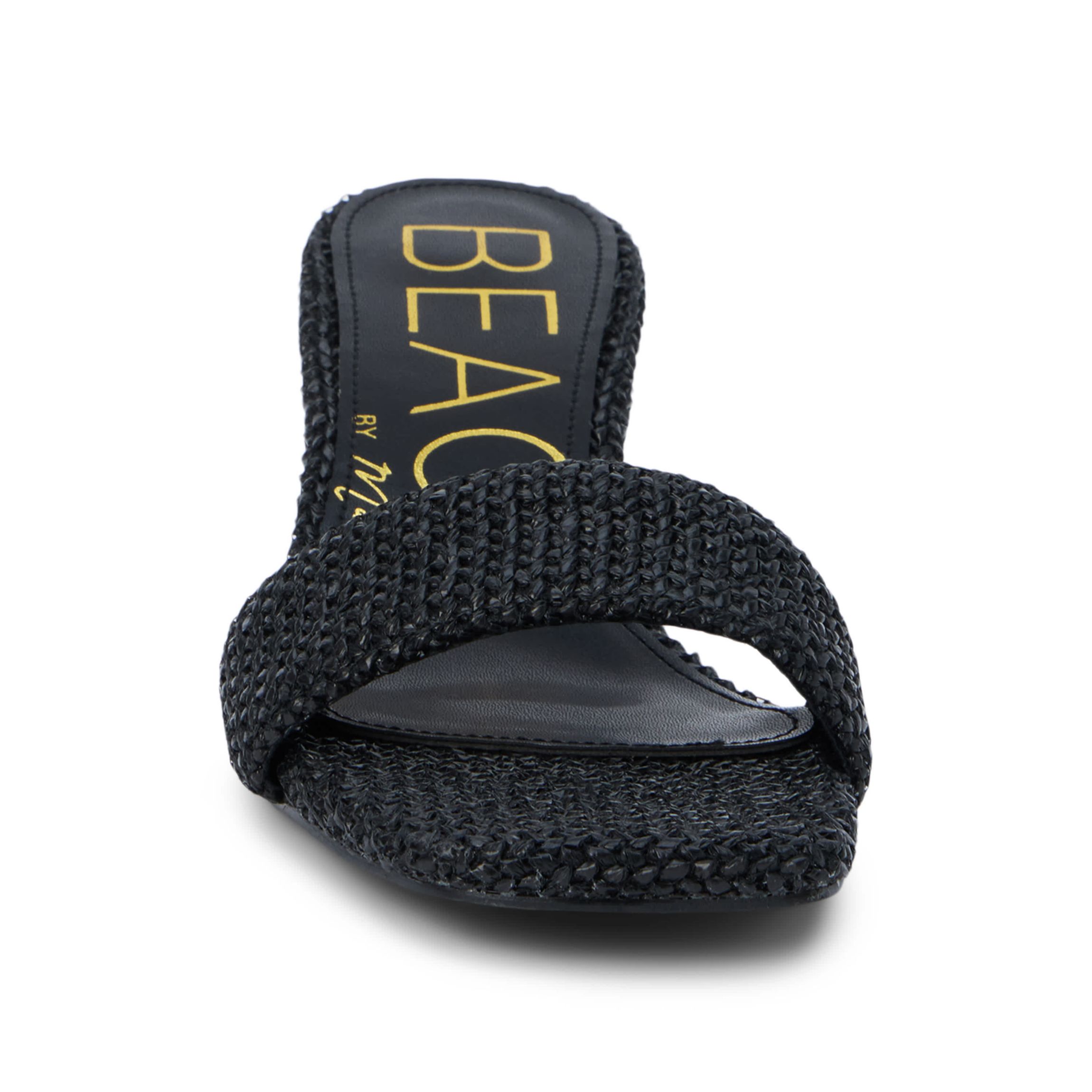Vegan, single band Kitten heel heel heel sandal.