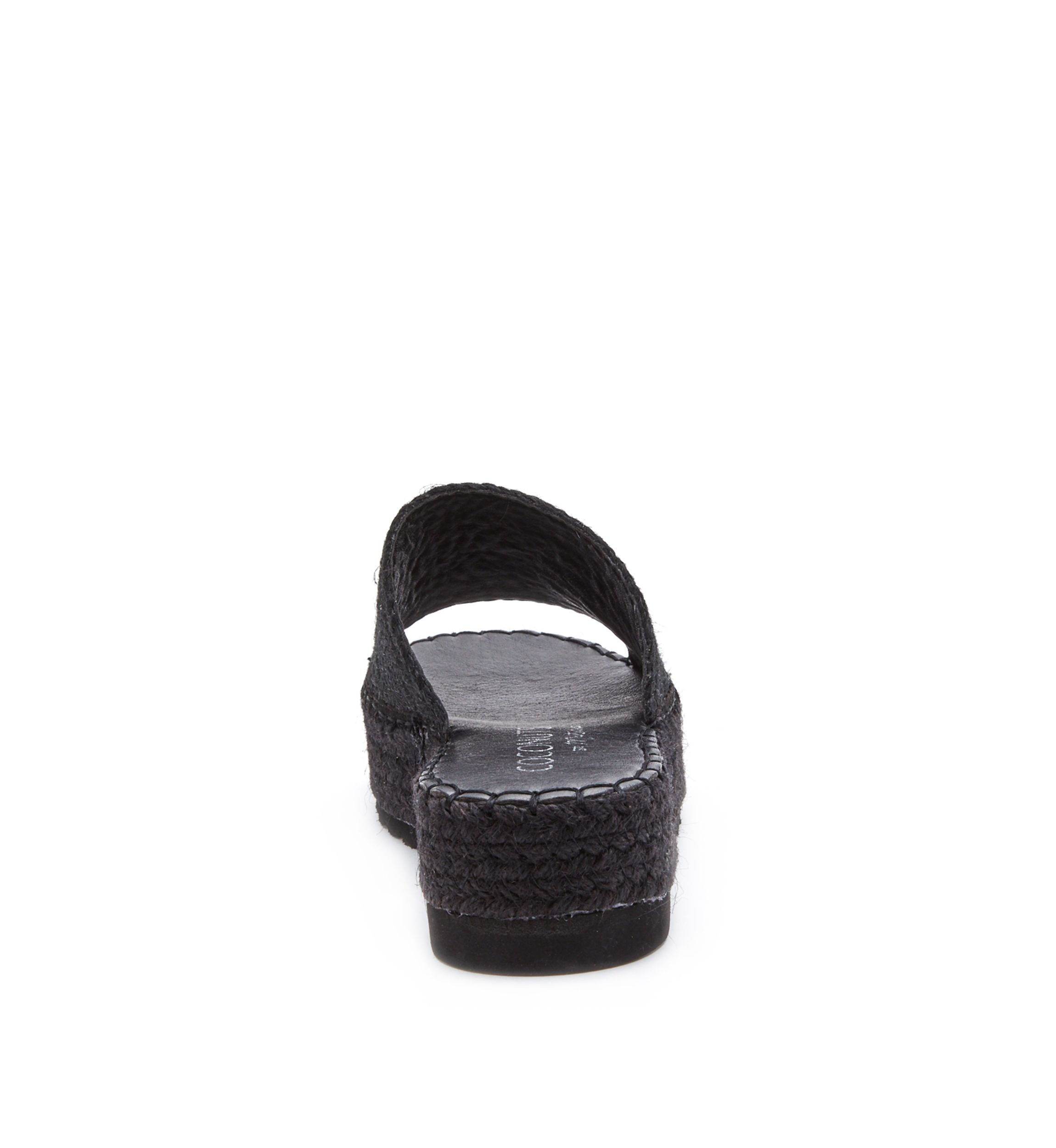 Vegan, one band platform sandal.