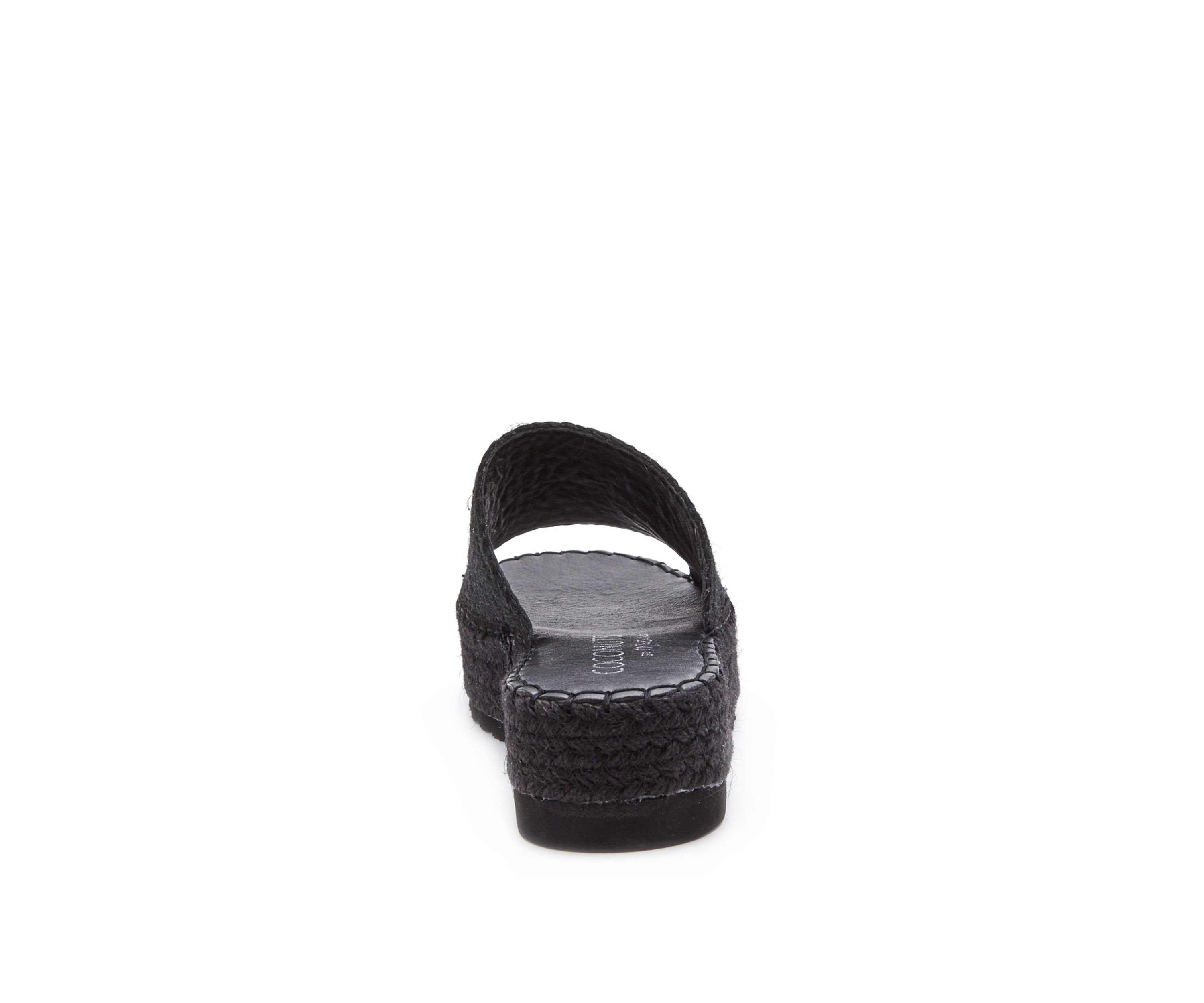 Vegan, one band platform sandal.