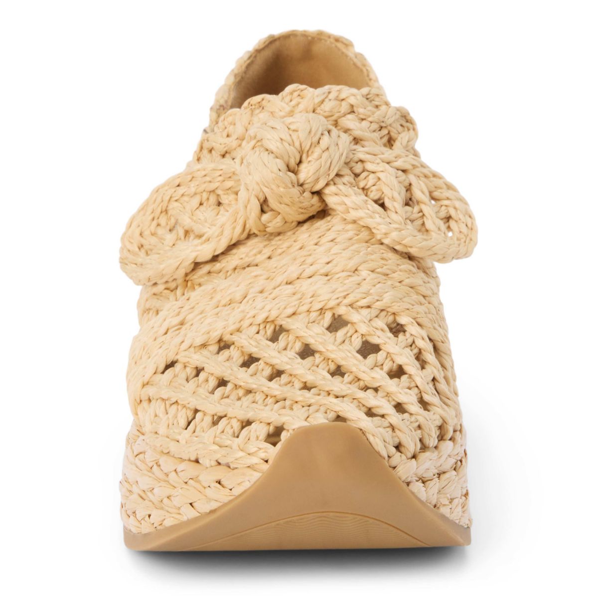 Raffia Platform Espadrille Fashion Sneakers