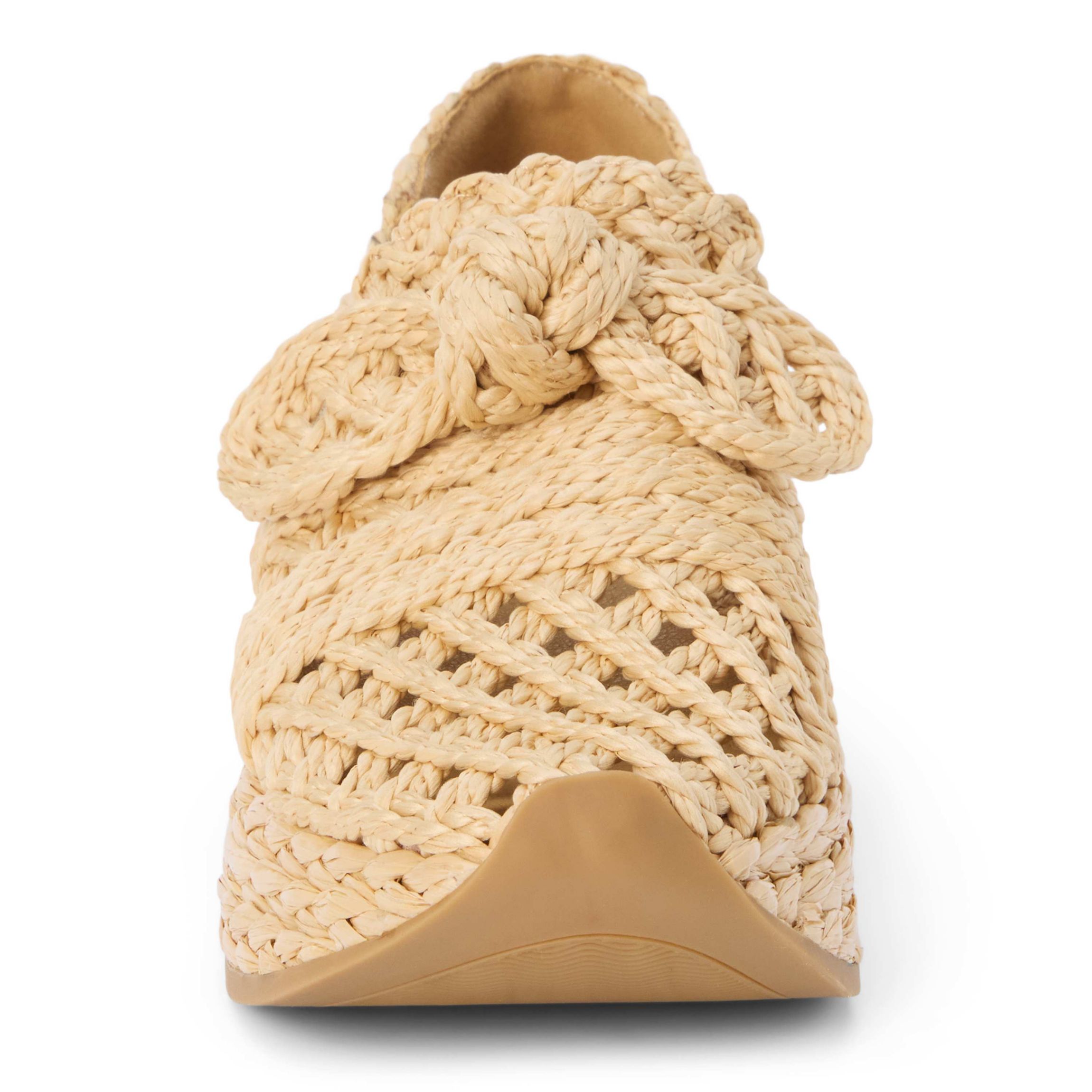 Raffia Platform Espadrille Fashion Sneakers