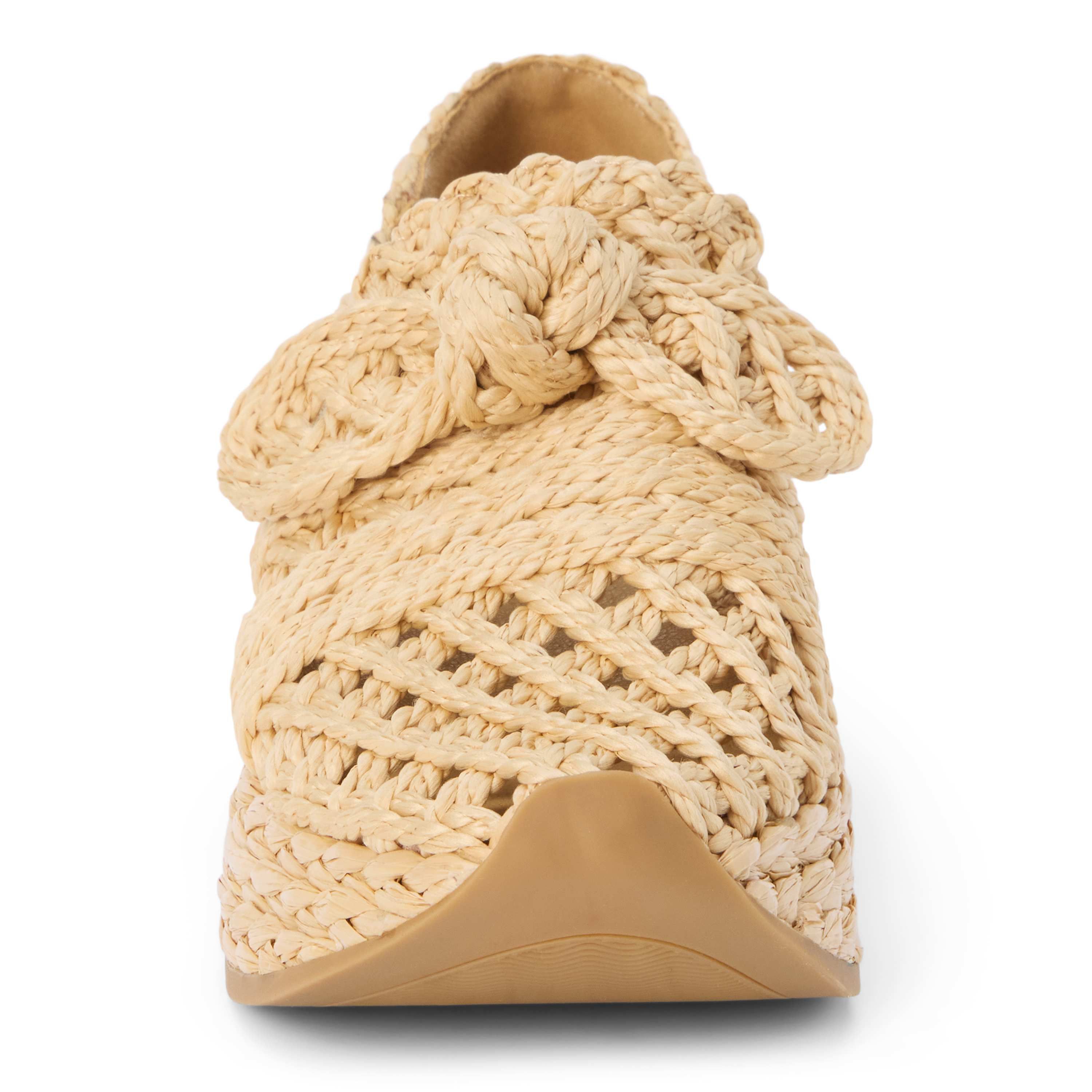 Raffia Platform Espadrille Fashion Sneakers