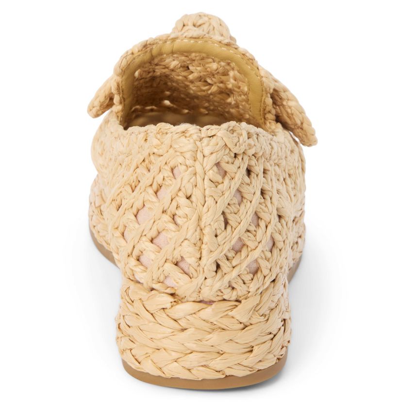 Raffia Platform Espadrille Fashion Sneakers