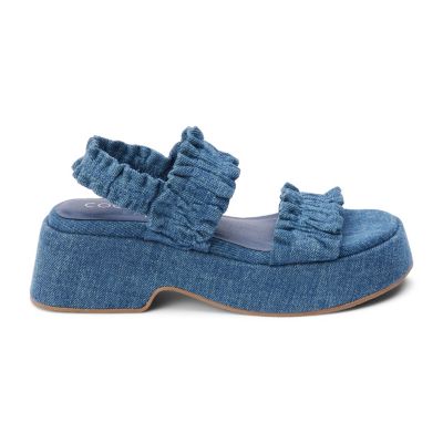 Jean Flatform Sandal