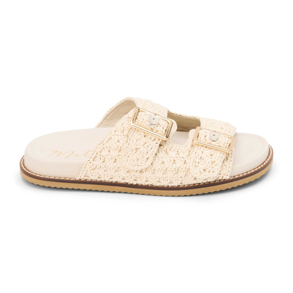 Crochet two band footbed sandal