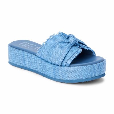 Beach by Matisse Women's Vegan Platform Sandal with Bow Detail