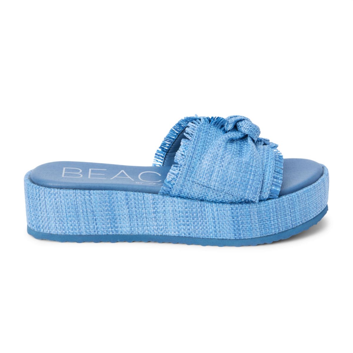 Vegan Platform Sandal with Bow Detail