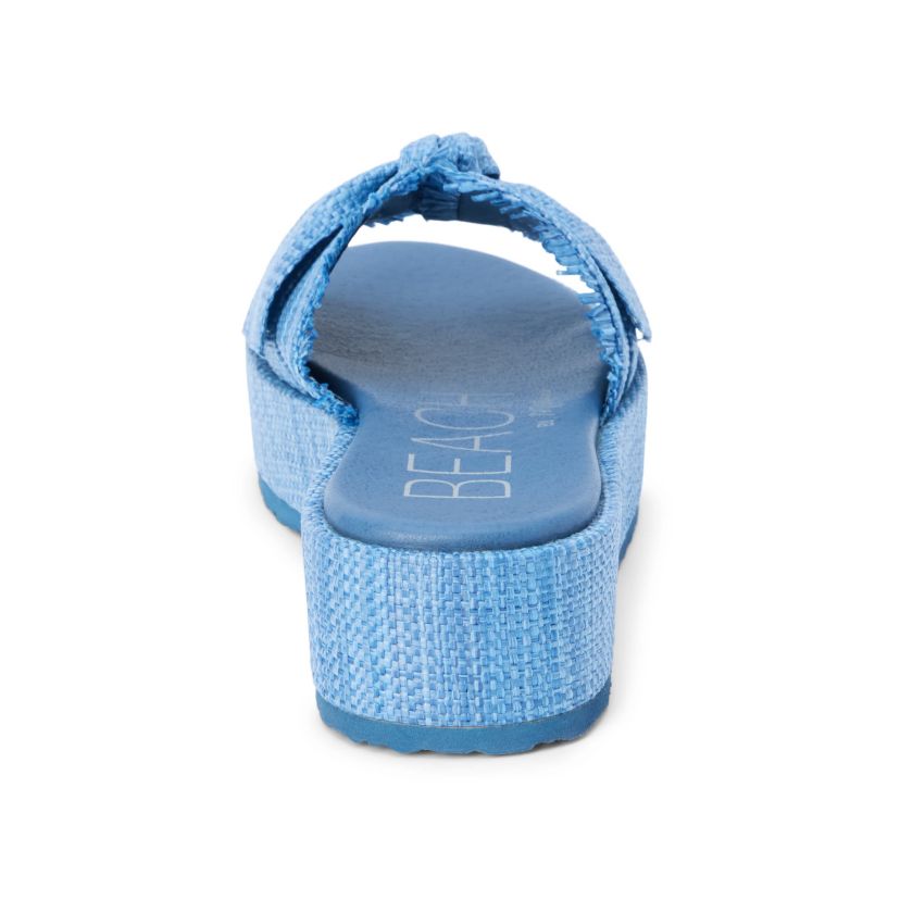 Vegan Platform Sandal with Bow Detail