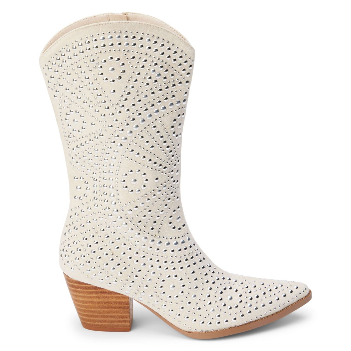 Mid calf boot with studs