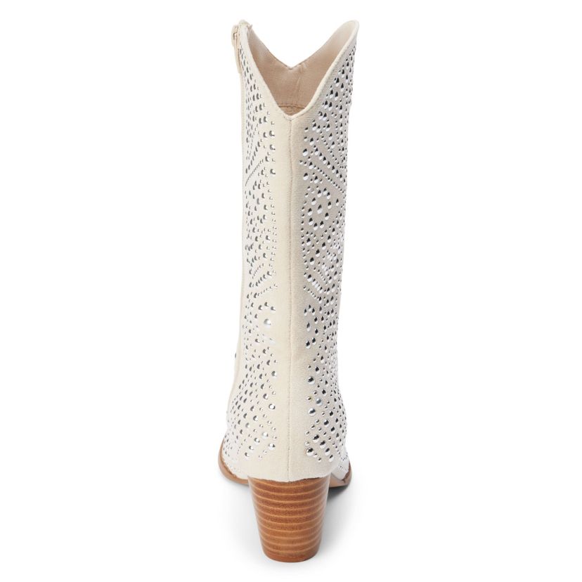 Mid calf boot with studs