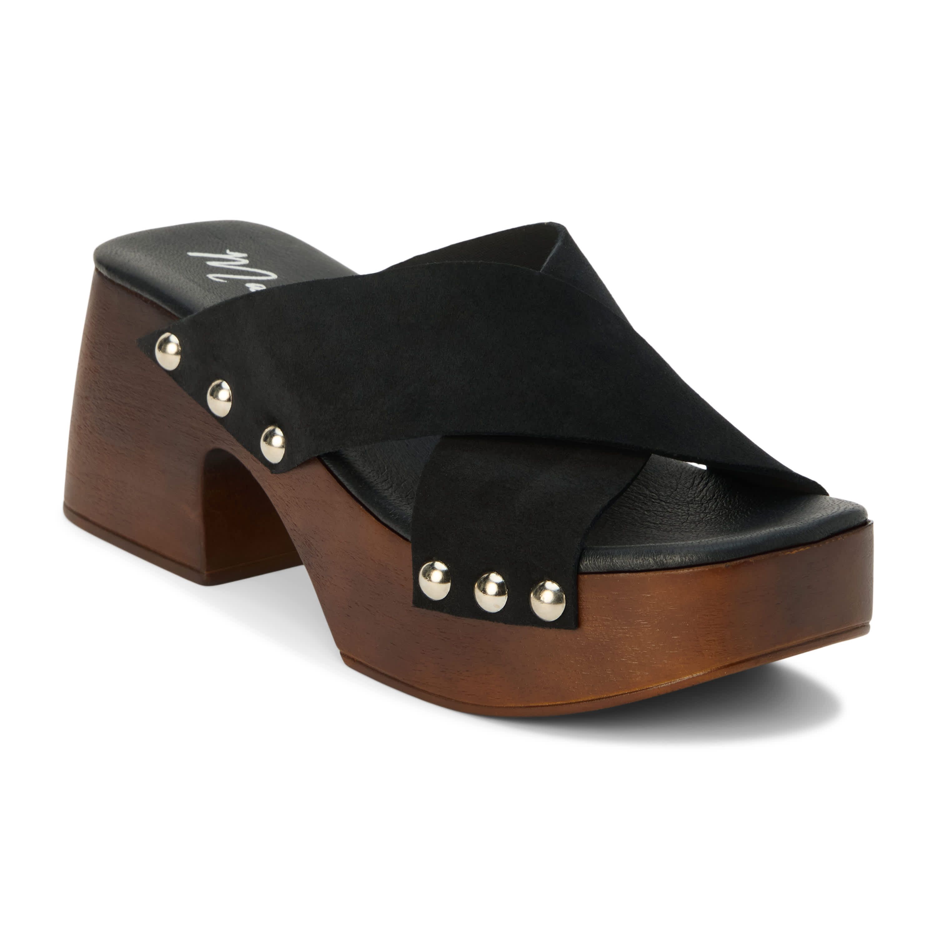 Criss-cross clog sandal