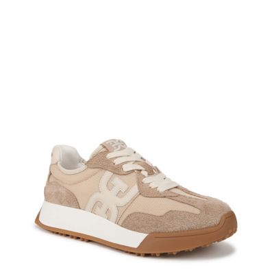 Sam Edelman Women's Langley Lace Up Sneaker, Tan, 6.5M