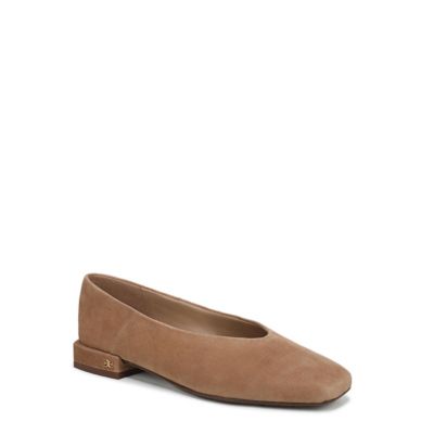 Sam Edelman Women's Kasey Square Toe Ballet Flat, Tan, 12M
