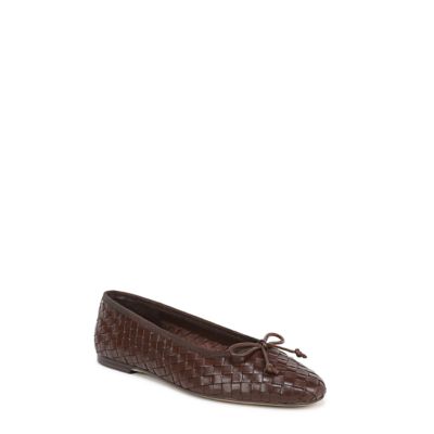 Sam Edelman Women's Ruthie Pointed Ballet Flat, Brown, 10M
