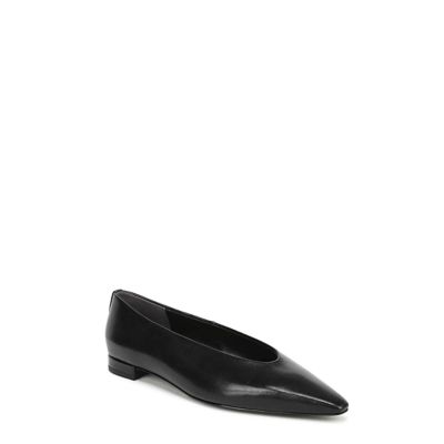 Sam Edelman Women's Emory Pointed Toe Ballet Flat, Black, 12M