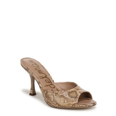Sam Edelman Women's Jeanie Heeled Mule, Sand, 11M