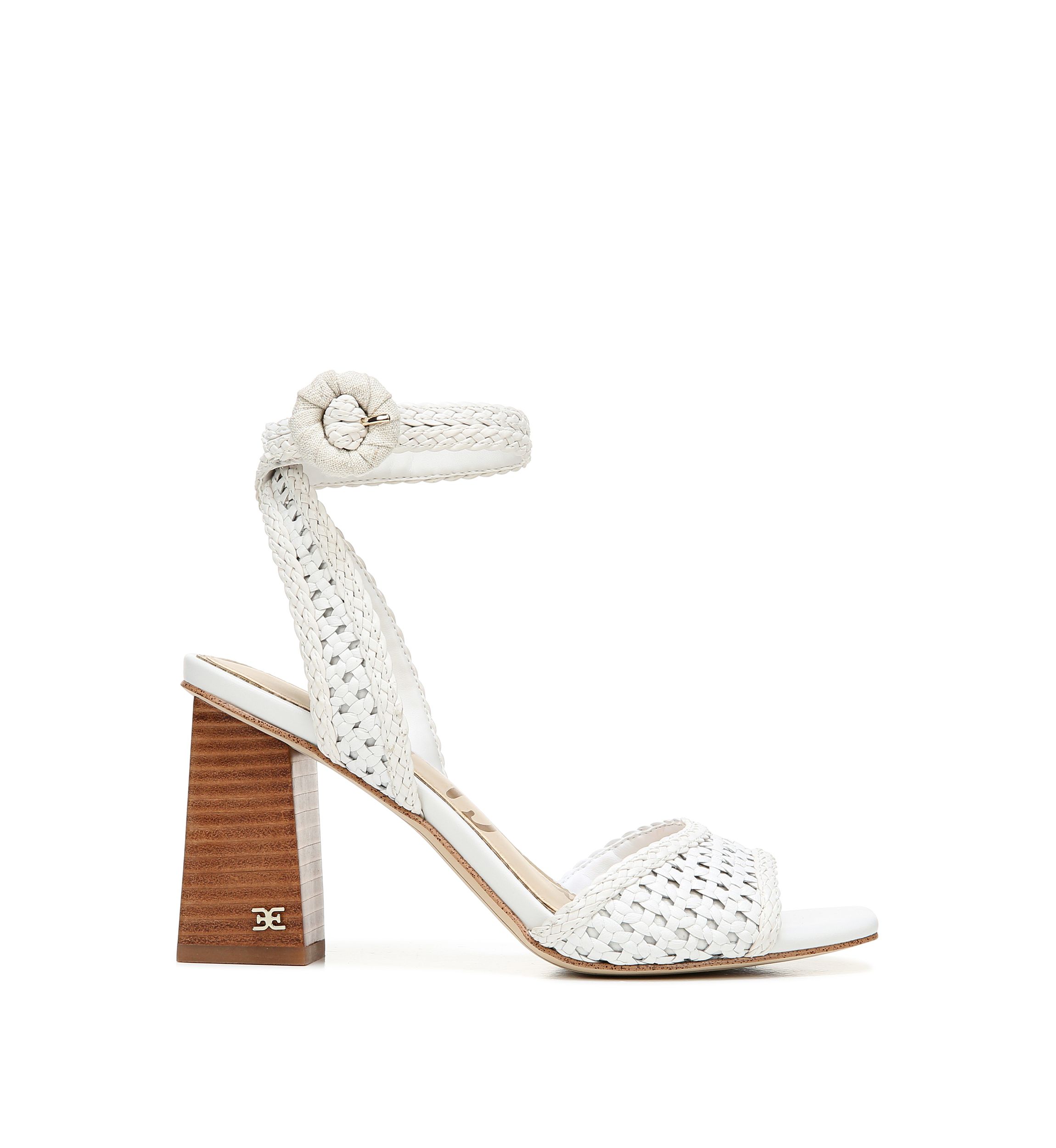 Danee Woven Block Heel Sandals