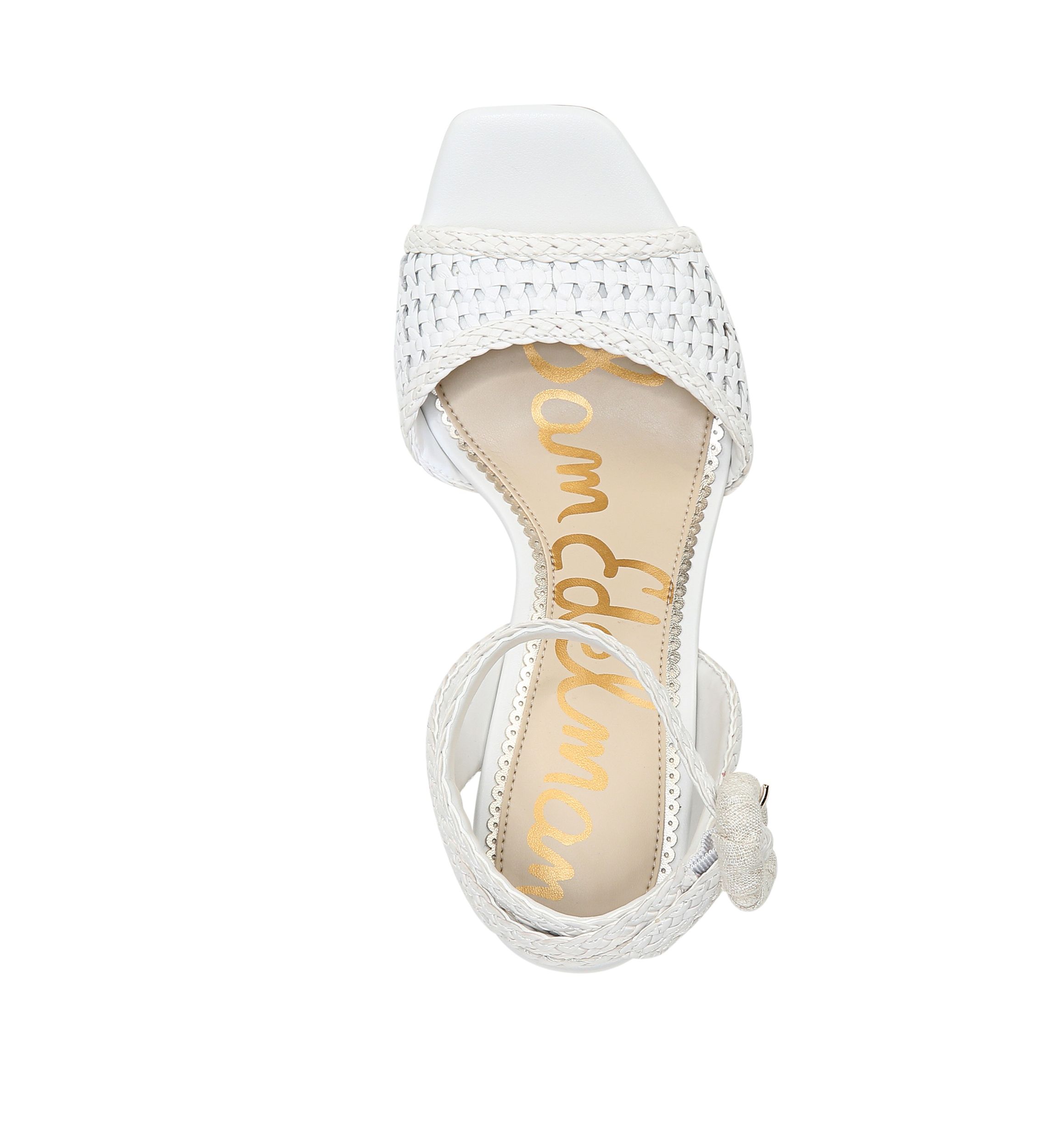 Danee Woven Block Heel Sandals