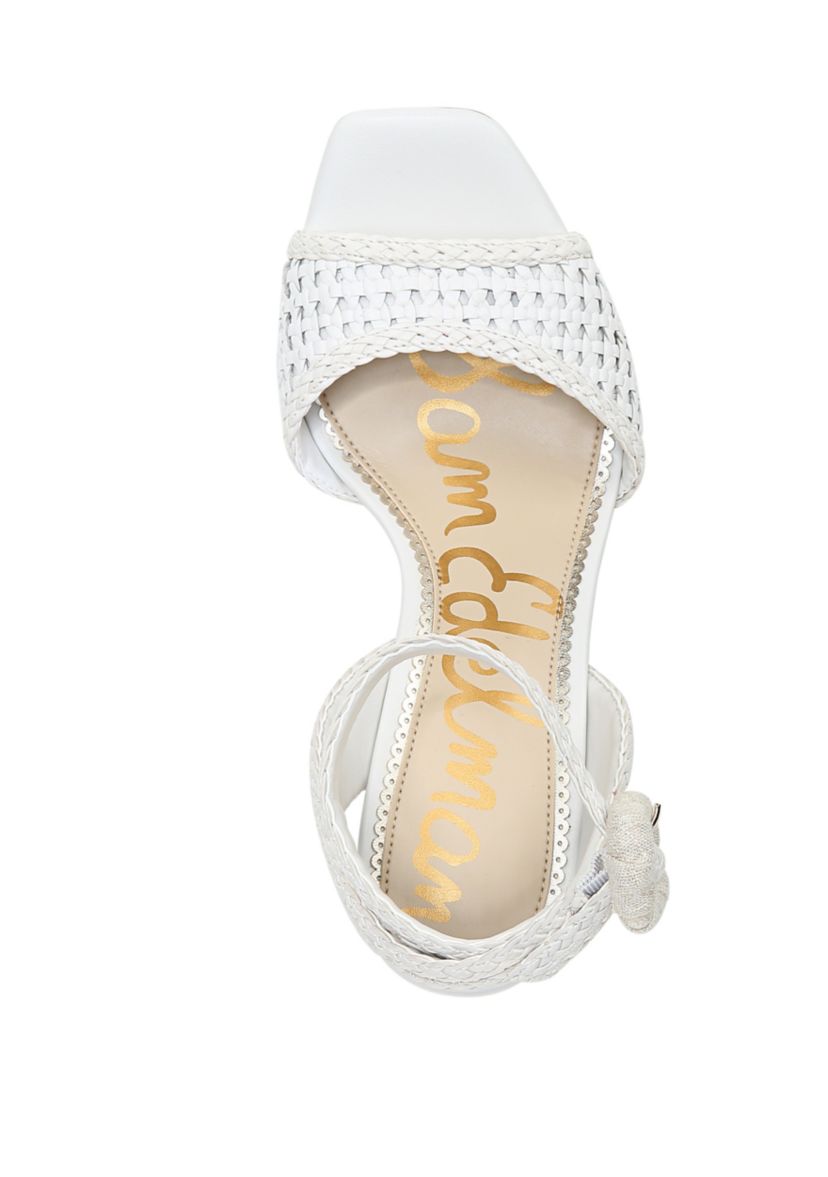 Danee Woven Block Heel Sandals