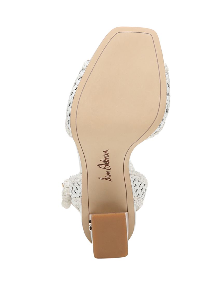 Danee Woven Block Heel Sandals