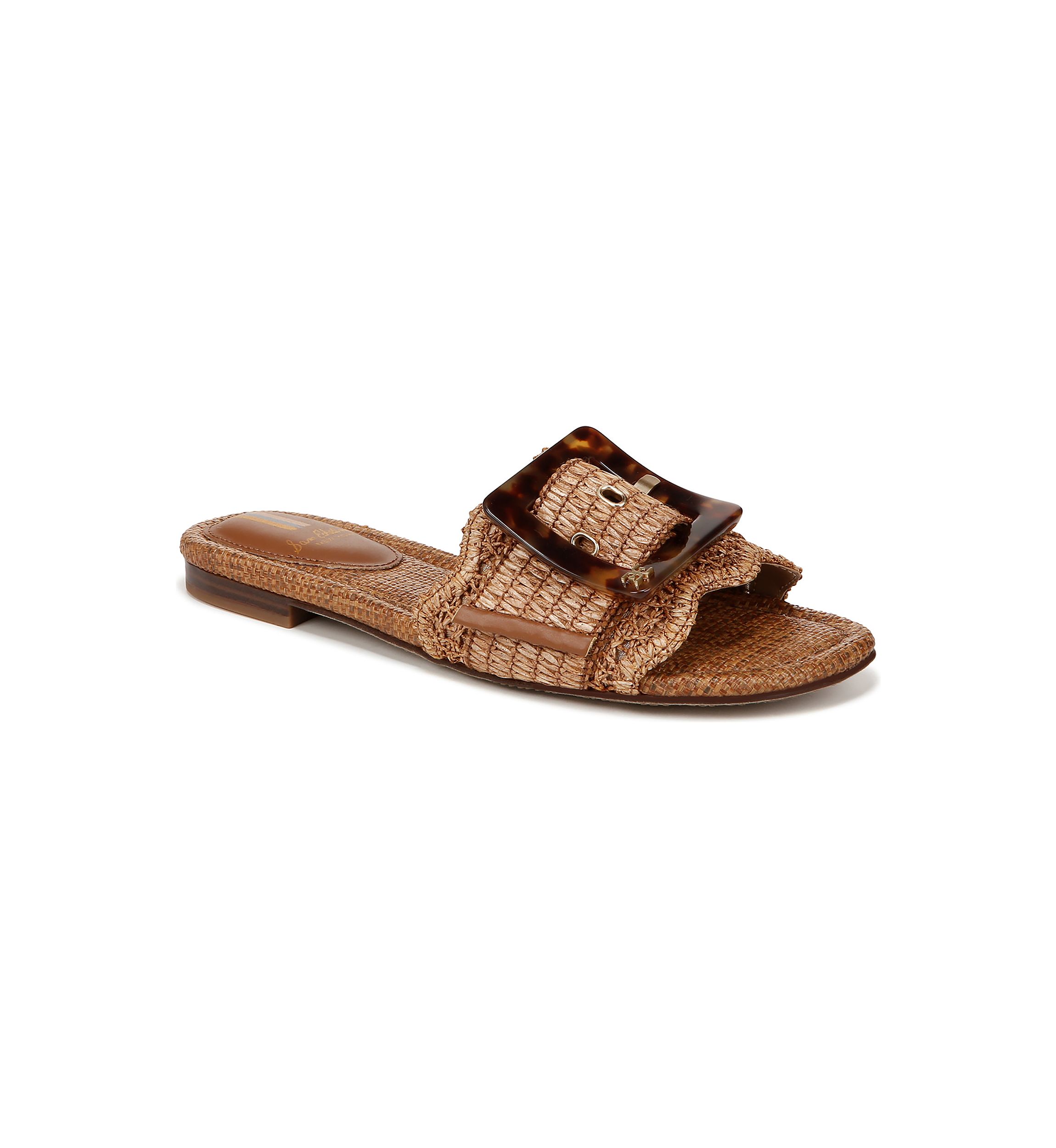 Bambi Raffia Slide Sandals