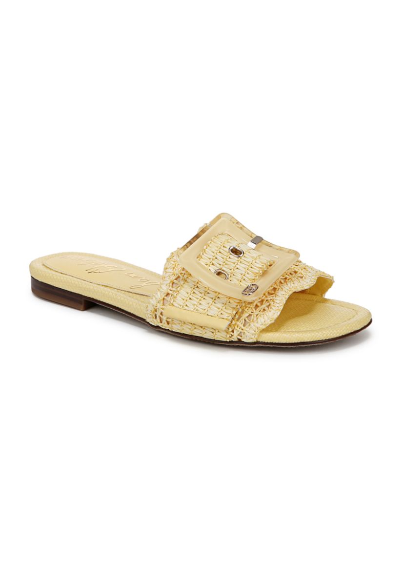 Bambi Raffia Slide Sandals