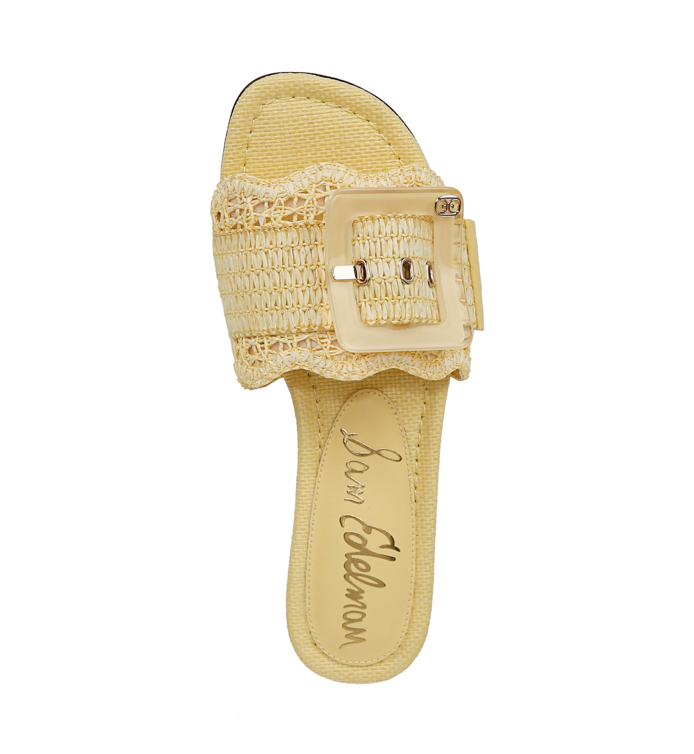 Bambi Raffia Slide Sandals
