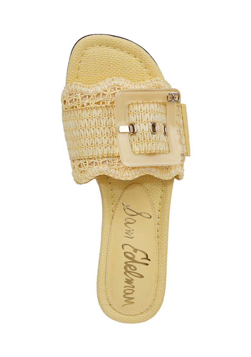Bambi Raffia Slide Sandals