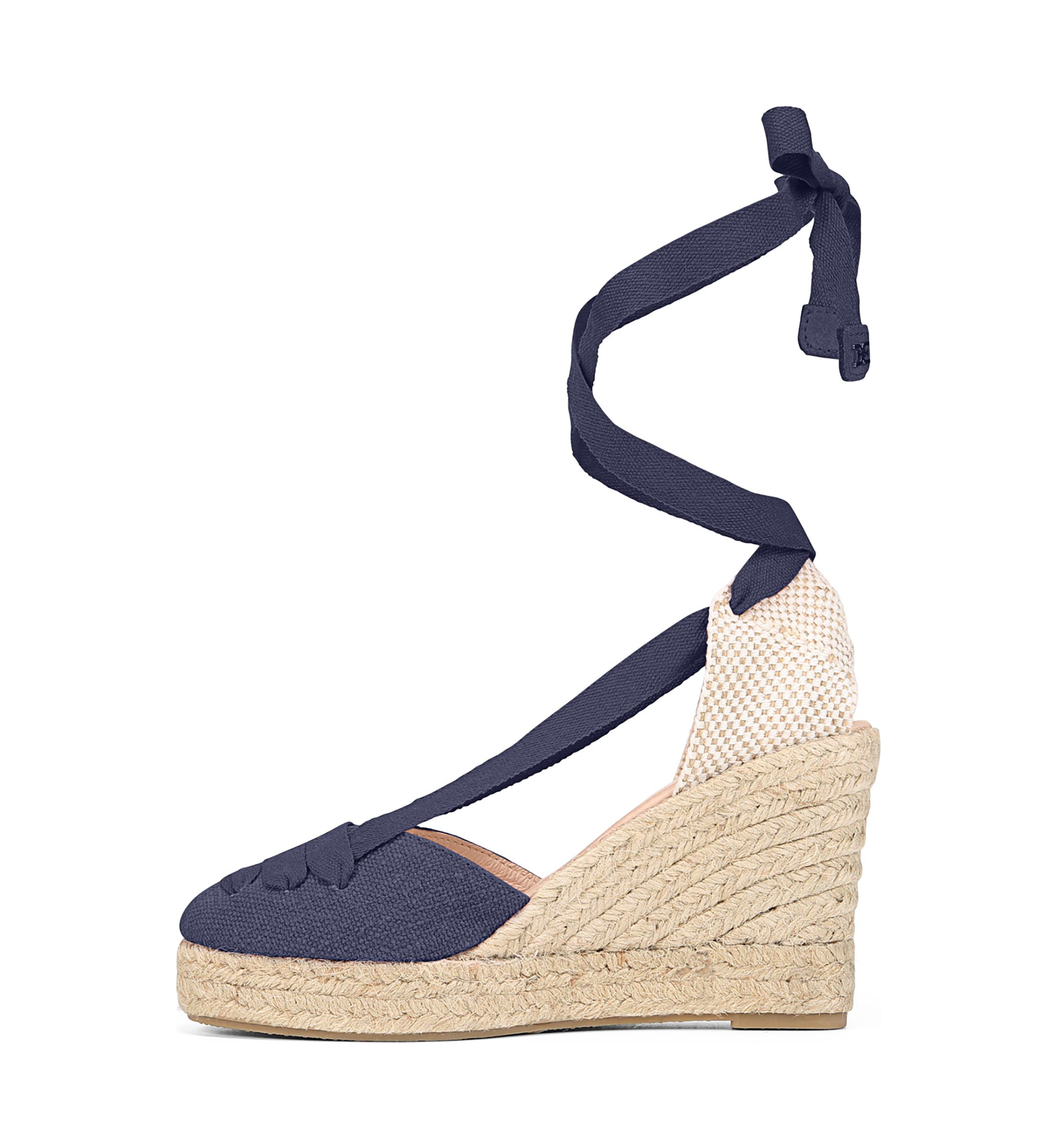 Margherita Ankle Wrap Wedge Sandals