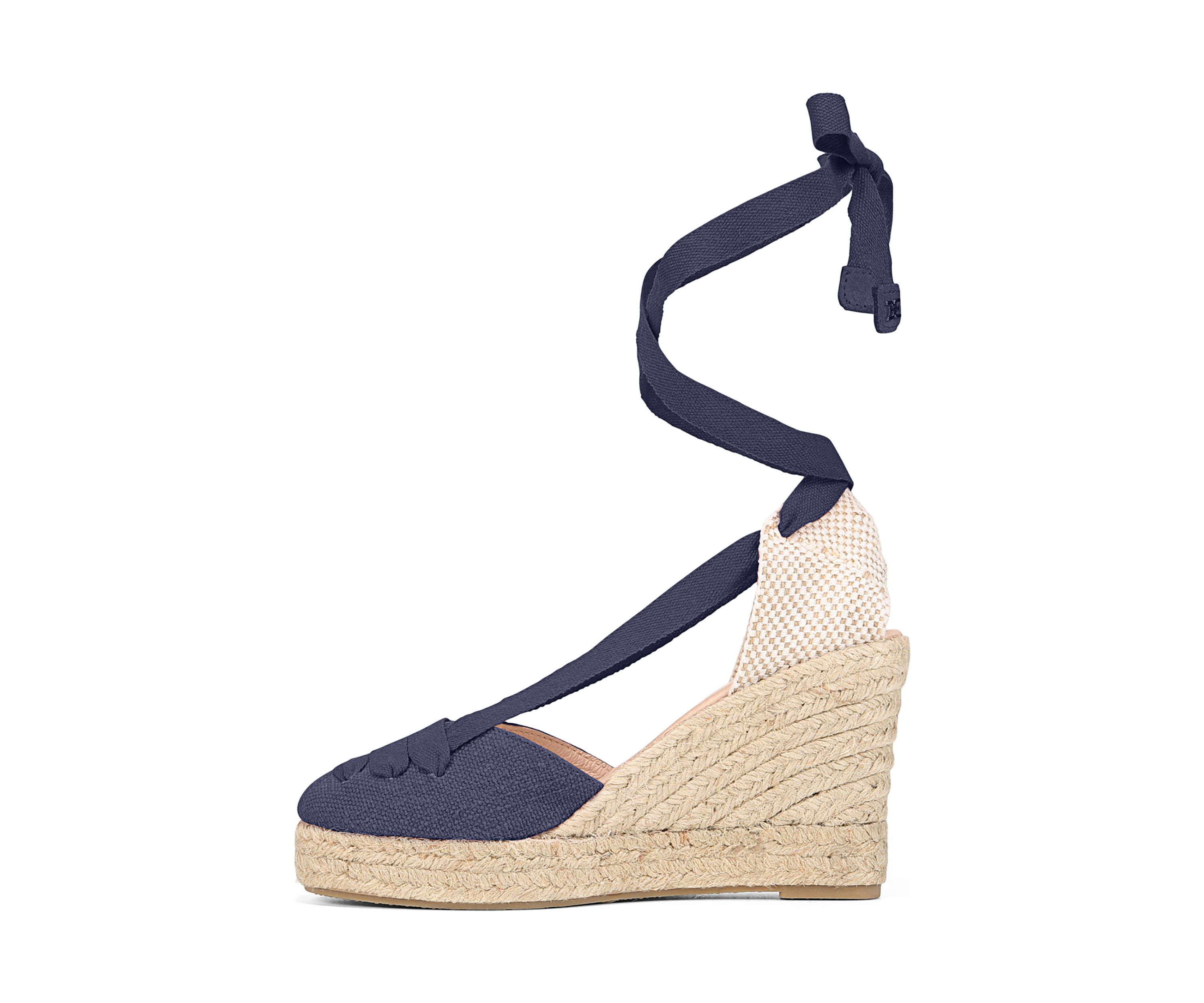 Margherita Ankle Wrap Wedge Sandals