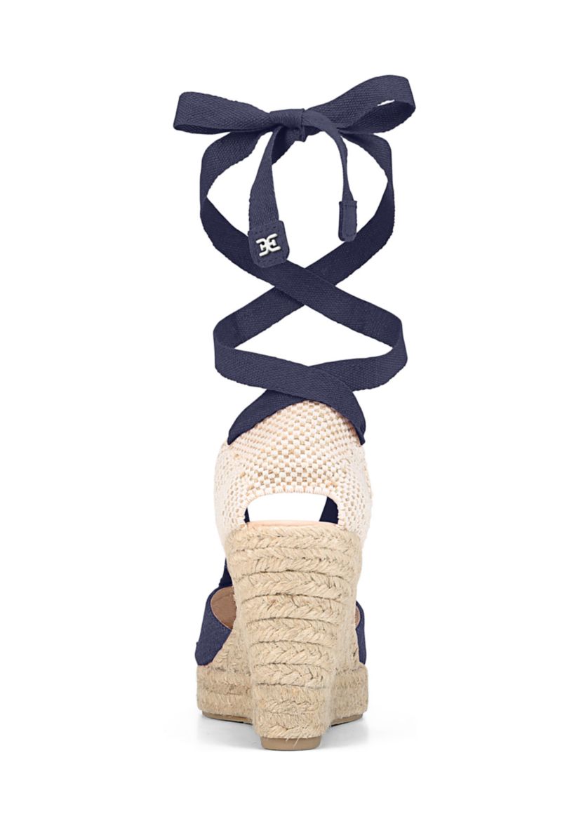 Margherita Ankle Wrap Wedge Sandals