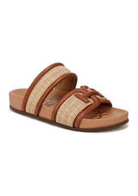 Roxy Flip Flops  Rhea Cross-Strap Slide Sandals Multi - Womens