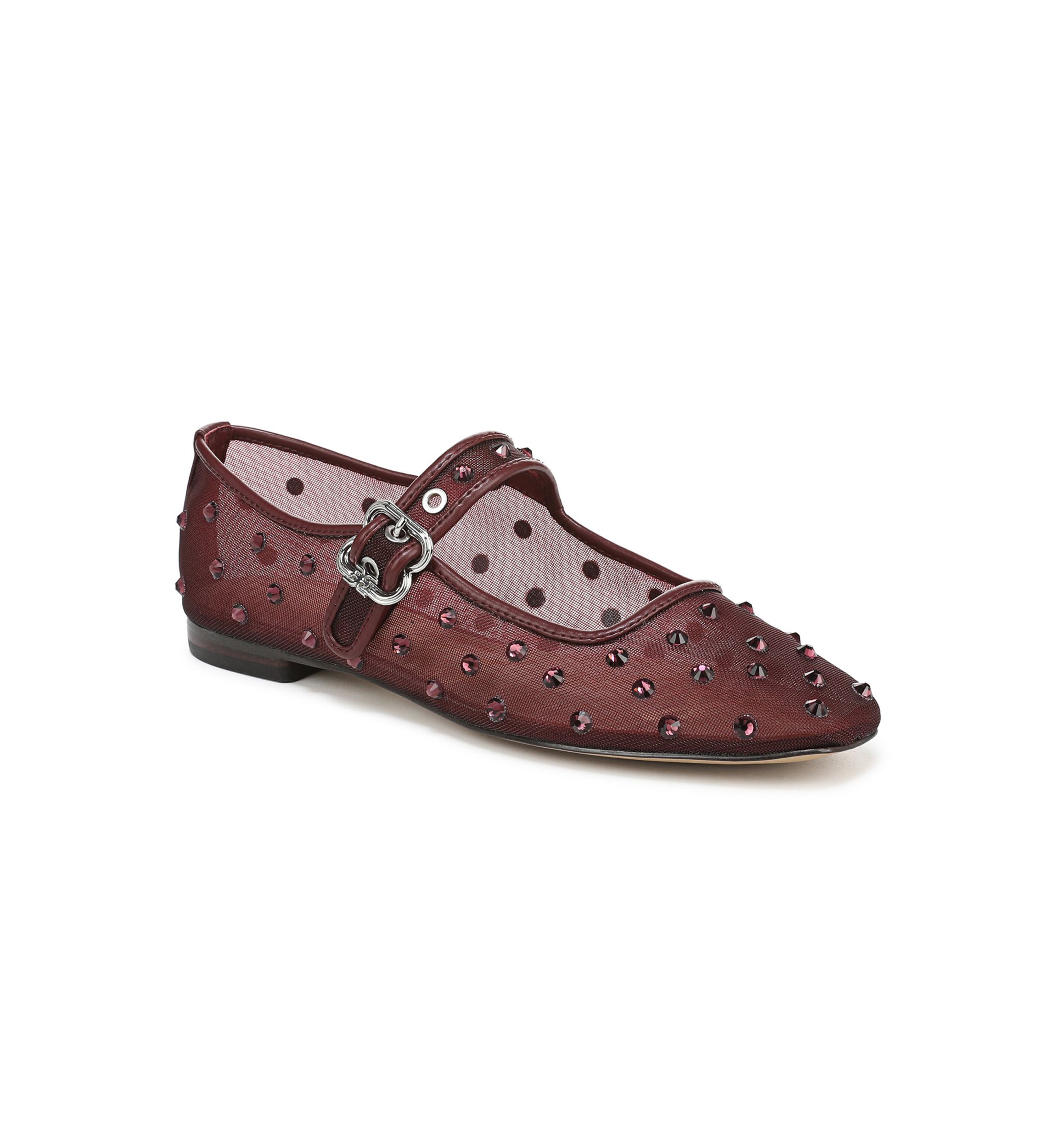 Michaela Shine Mesh Mary Jane Flats
