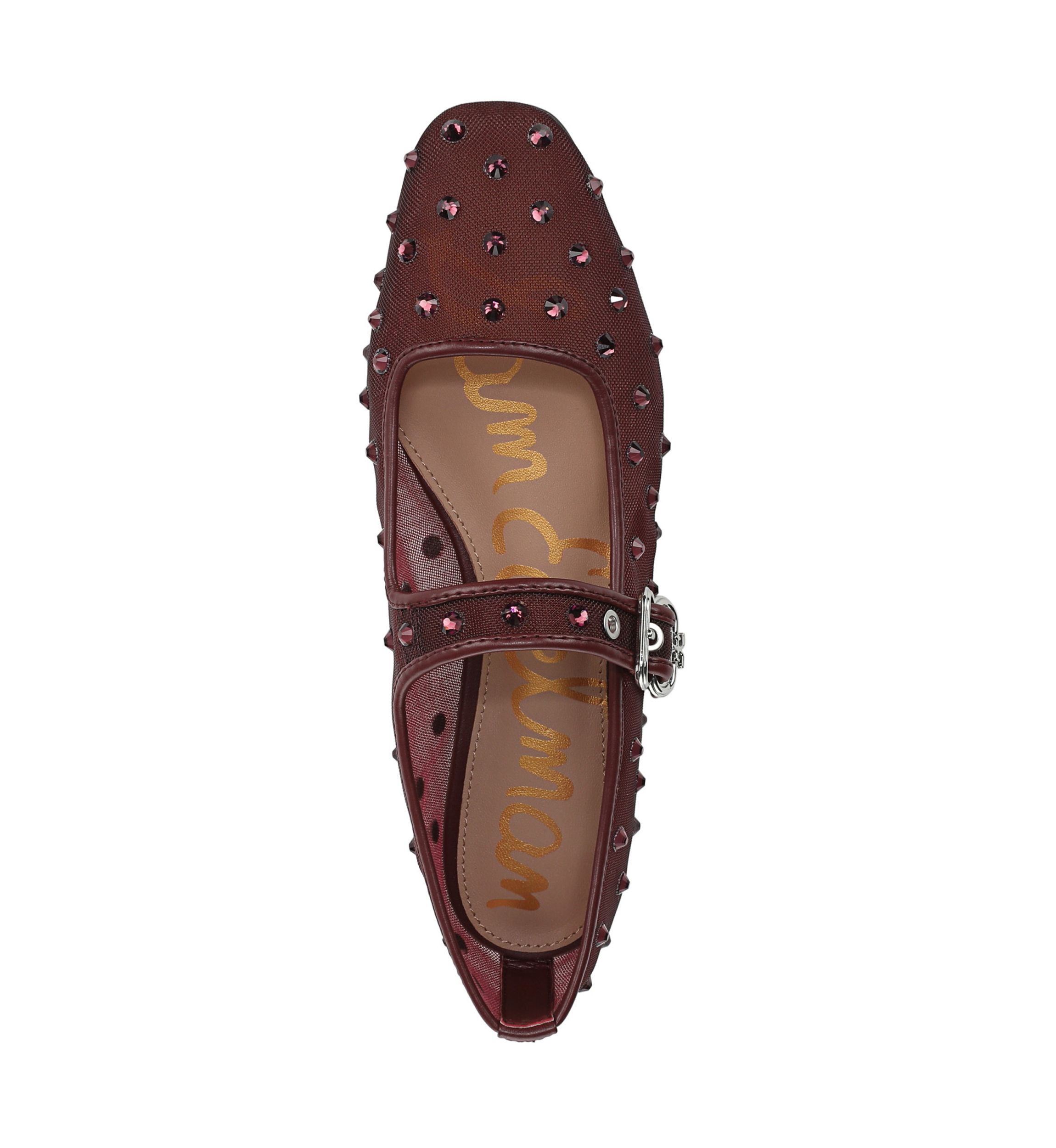 Michaela Shine Mesh Mary Jane Flats