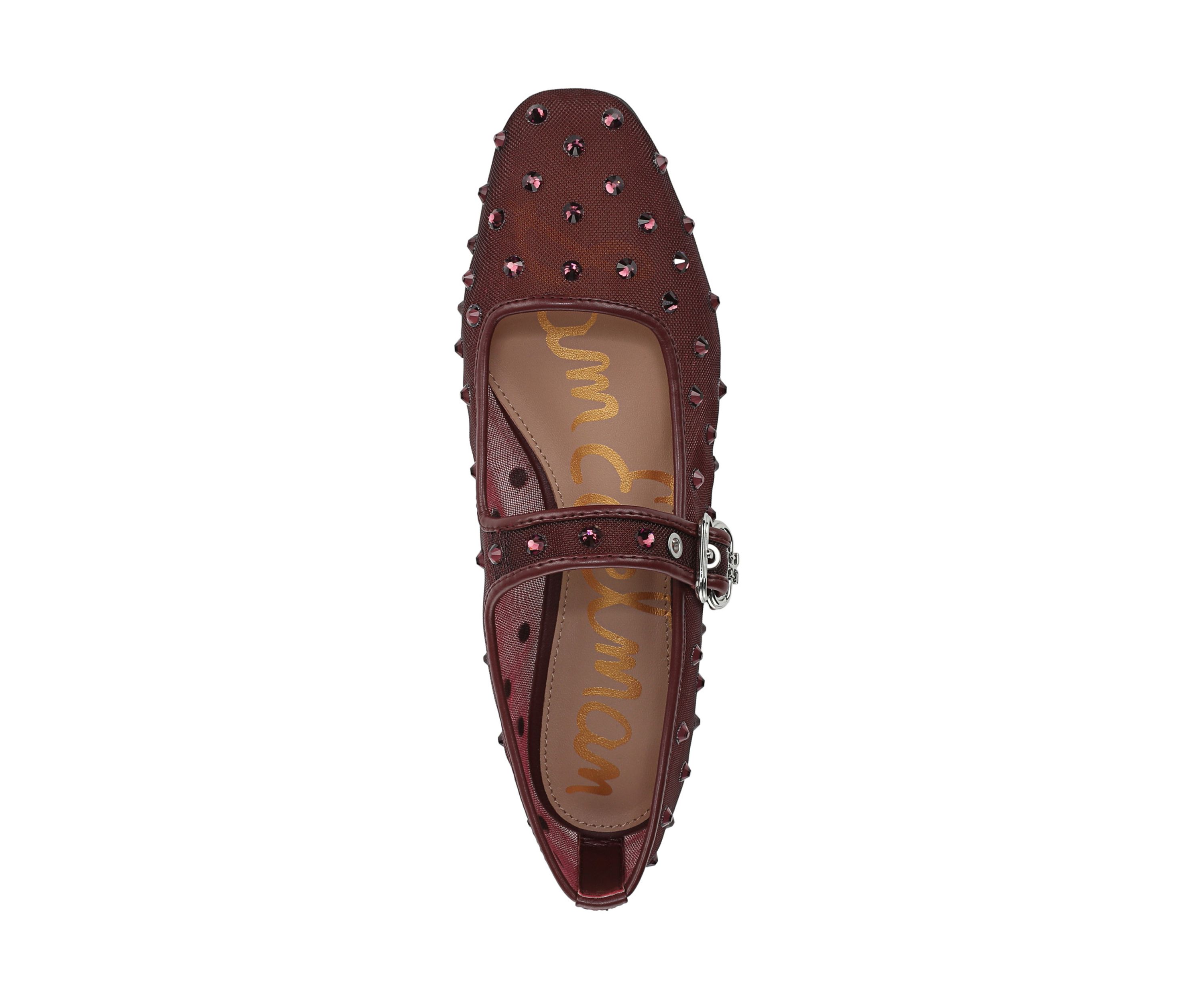 Michaela Shine Mesh Mary Jane Flats