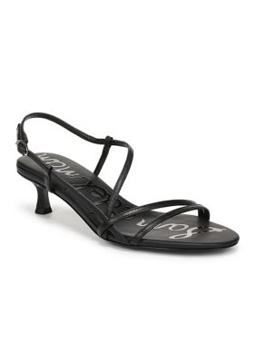 Sam Edelman Women's Cora Kitten Heel Sandals, Black, 6M