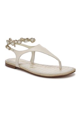 Sam Edelman Women's Canna 2 Sandals, Ivory, 11M
