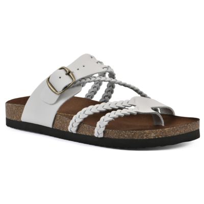 White Mountain Hayleigh Leather Footbed Sandal | Belk display picture 1