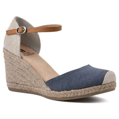 White Mountain Women's Mamba Espadrille Wedge, 11M