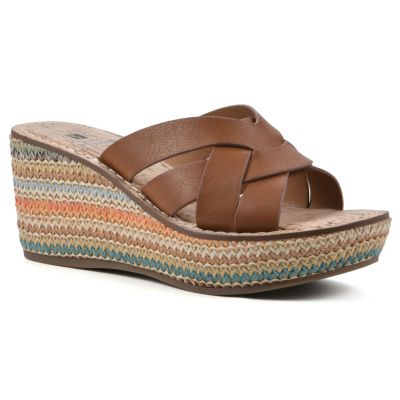 White Mountain Women's Samwell Wedge Sandal, 9M