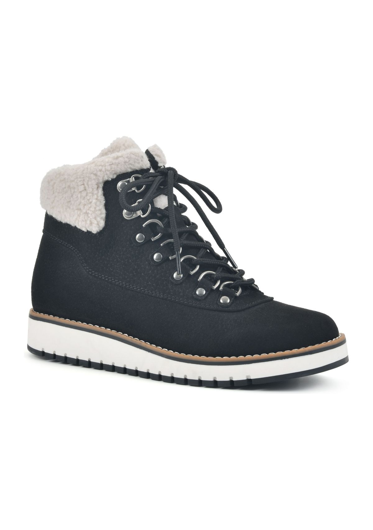 Cozy Lace-up Hiker Boots