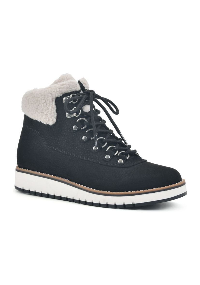 Cozy Lace-up Hiker Boots