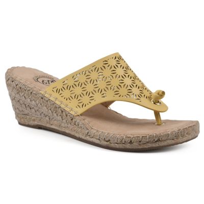 White Mountain Women's Beaux Espadrille Wedge Sandal