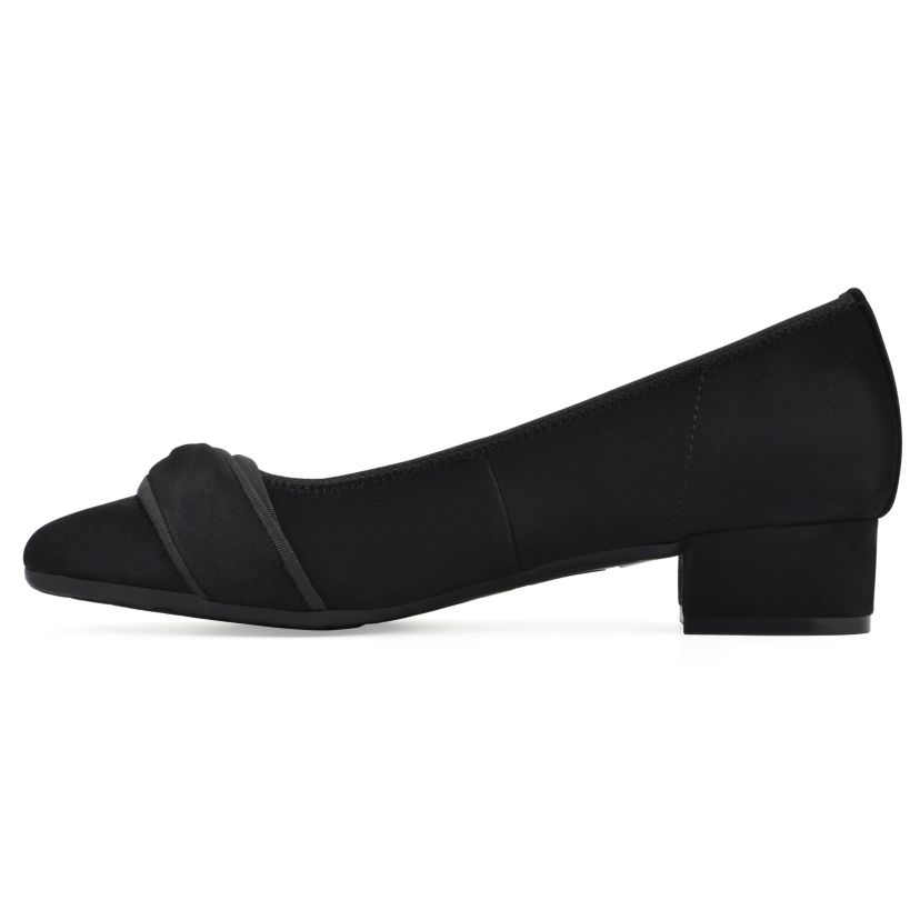 Bordeaux Low Block Heel