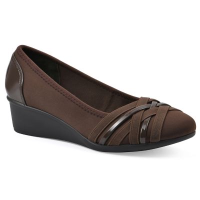 Cliffs by White Mountain Women's Bowie Wedge, Brown, 8W