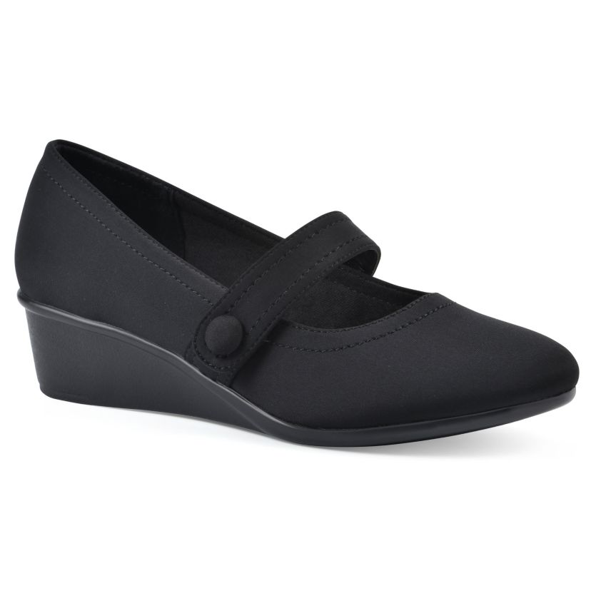 Brightly Mary Jane Wedge - Wide Width