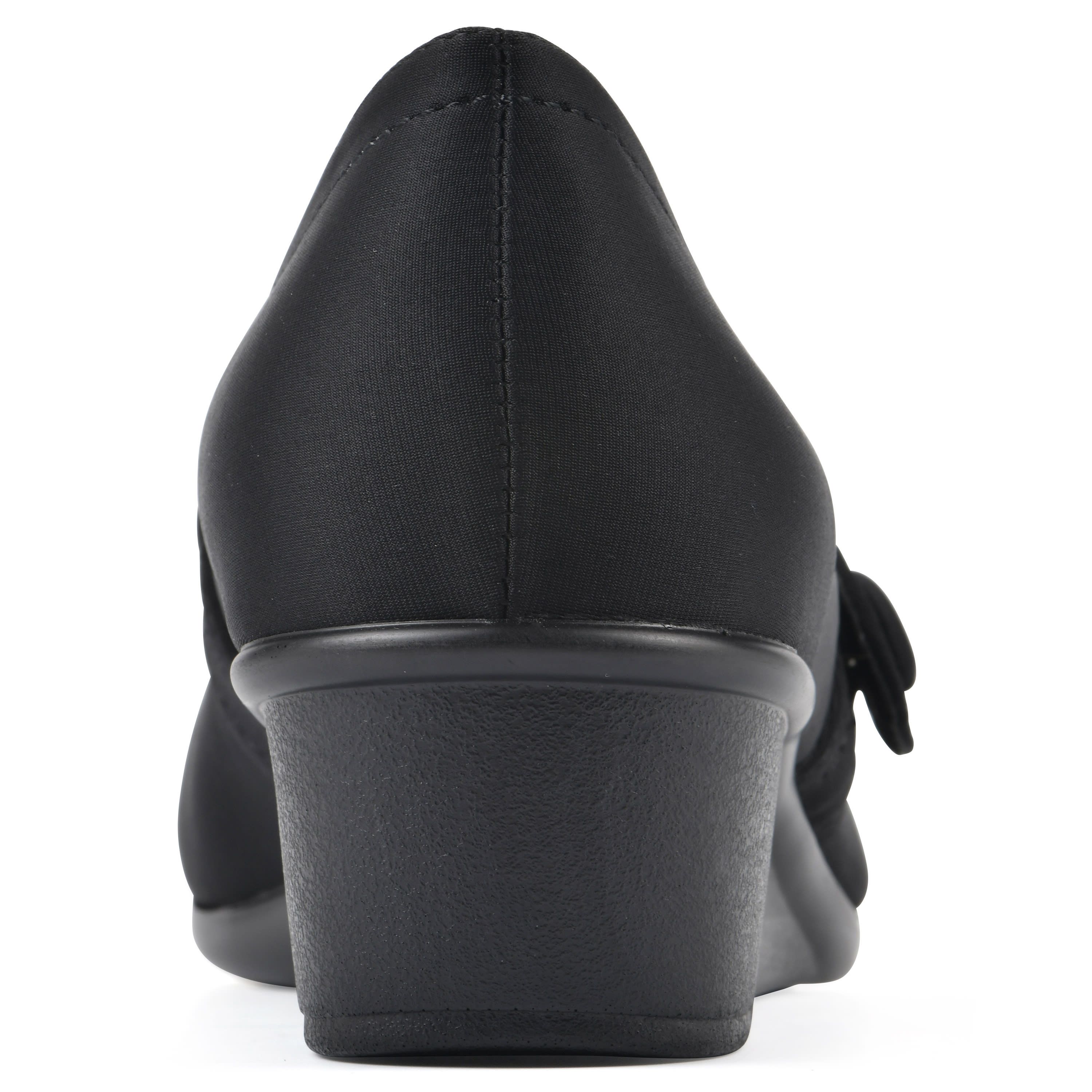 Brightly Mary Jane Wedge - Wide Width