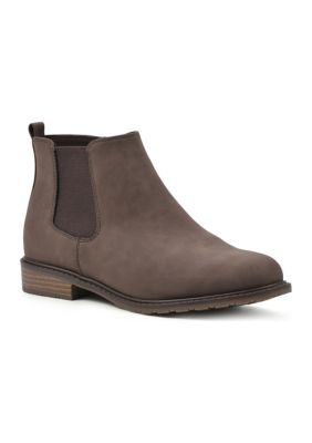 White Mountain Women's Caching Booties, Brown, 7.5M